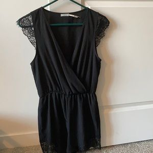 Kimchi blue, black urban outfitters romper